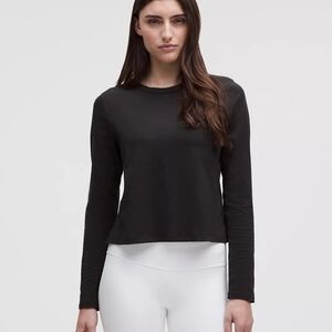 Lululemon Classic-Fit Cotton-Blend Long-Sleeve Shirt In Black
